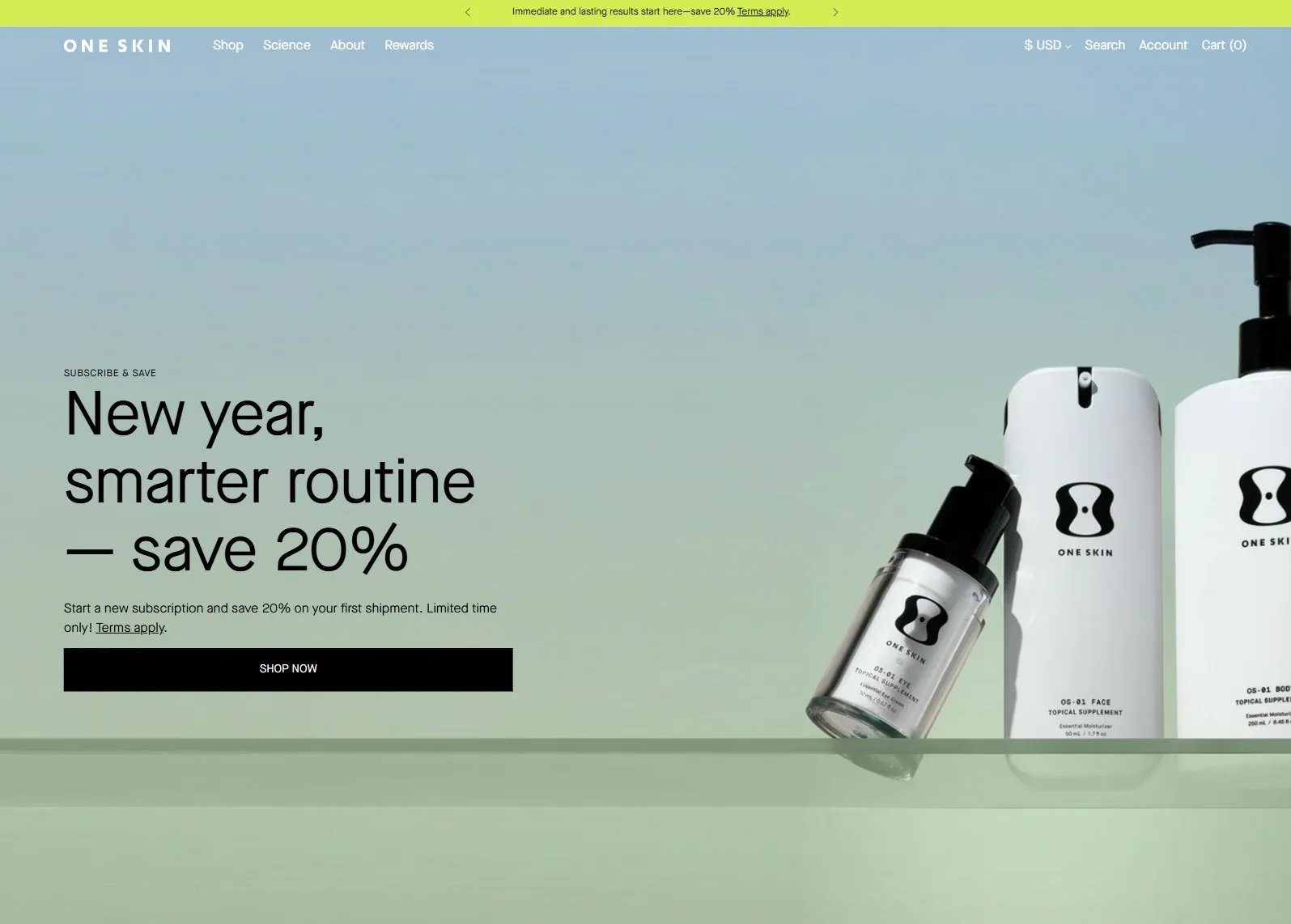 One Skin Project Homepage